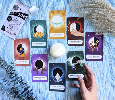 Moon Phases Oracle Tarot Trading Cards - Collectible Cards