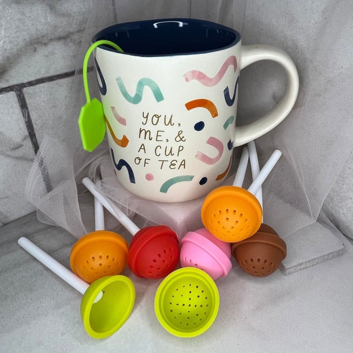 Silicone Tea Steeper Lollipop shape - Falling Leaf Tea